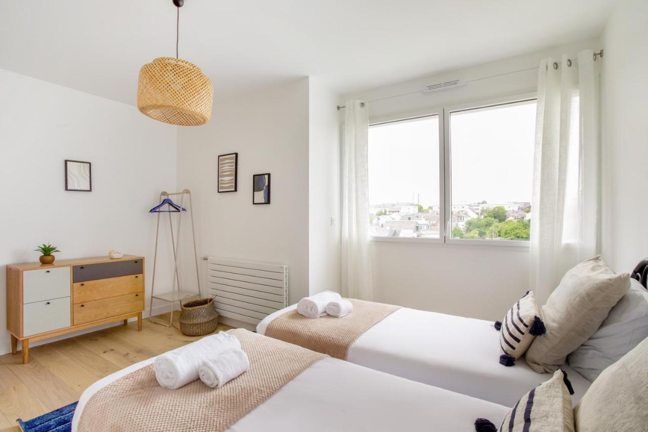 L'Air - Elegant 2 Chambres Avec Loggia Dans Residence De Haut Standing Rennes Dış mekan fotoğraf