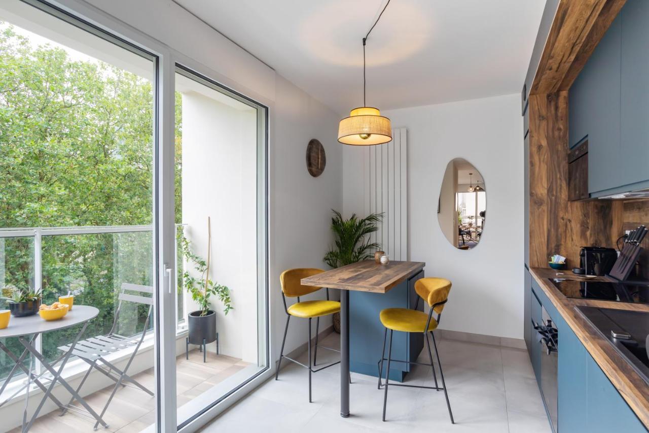 L'Air - Elegant 2 Chambres Avec Loggia Dans Residence De Haut Standing Rennes Dış mekan fotoğraf